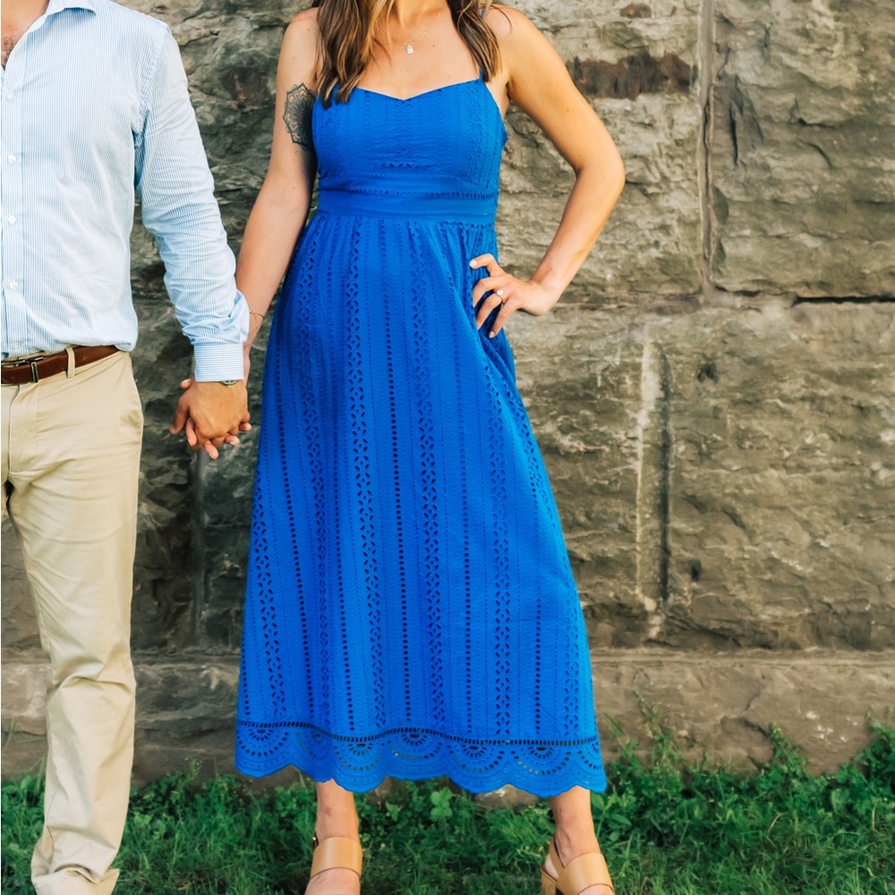Zara Royal Blue Lace Dress